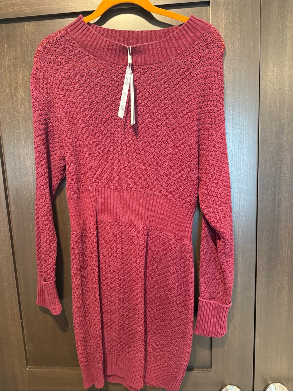 525 America Knit Sweater Dress - Berry Plum